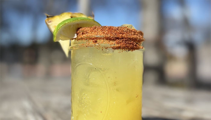 Cocktails at the bar