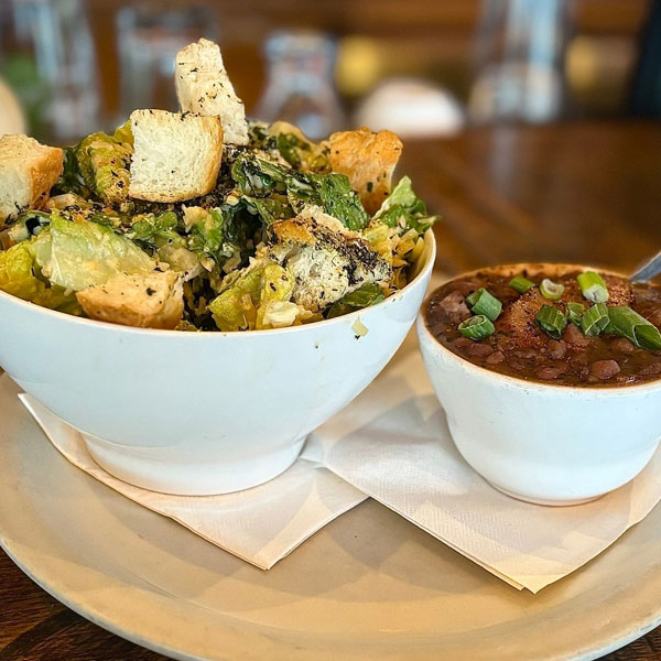 Soup and salad combination